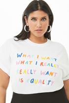 Forever21 Plus Size The Style Club Equality Graphic Tee
