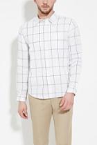 21 Men Men's  Grid-patterned Shirt