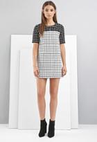 Forever21 Foxiedox Grid-patterned Shift Dress