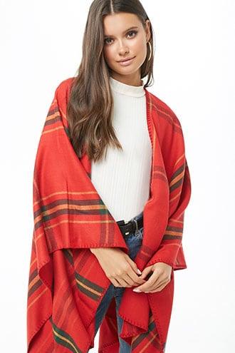 Forever21 Plaid Flannel Shawl