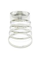 Forever21 Silver Mirrored Bangle Set
