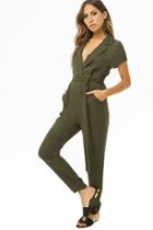 Forever21 Notch Collar Jumpsuit