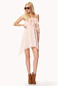 Forever21 Embroidered Ruffle Dress