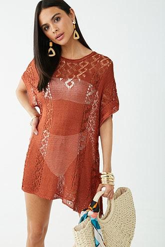 Forever21 Crochet Swim Cover-up Dress
