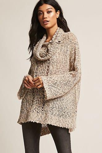Forever21 Draped Popcorn Knit Top