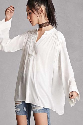 Forever21 Oversized Woven Top