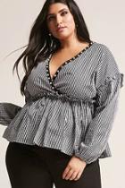 Forever21 Plus Size Gingham Peplum Top