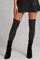 Forever21 Scalloped Illusion Tights