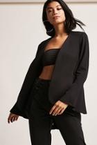 Forever21 Open-front Bell Sleeve Blazer