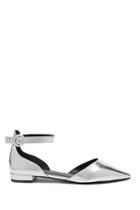 Forever21 Metallic Faux Leather Flats