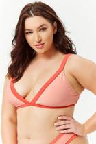 Forever21 Plus Size Contrast Trim Bikini Top
