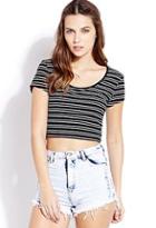 Forever21 Everyday Striped Crop Top