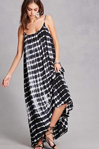 Forever21 Tie-dye Geo Maxi Dress