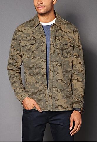 Forever21 Pixelated Camo Jacket