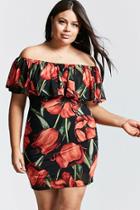 Forever21 Plus Size Tulip Print Dress