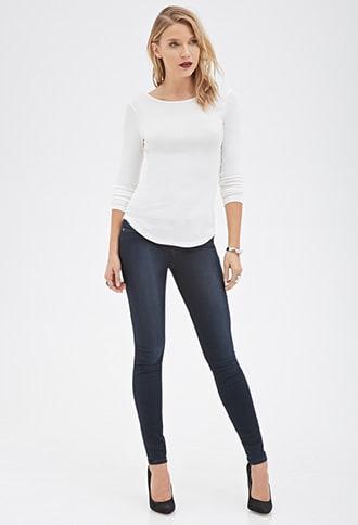 Forever21 Contemporary Scoop Back Top