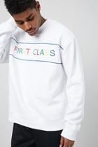 Forever21 First Class Graphic Sweatshirt