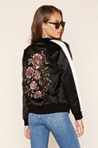 Forever21 Contemporary Embroidered Souvenir Jacket