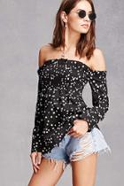 Forever21 Star Print Off-the-shoulder Top