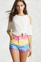 Forever21 Contemporary Tie-dye Shorts