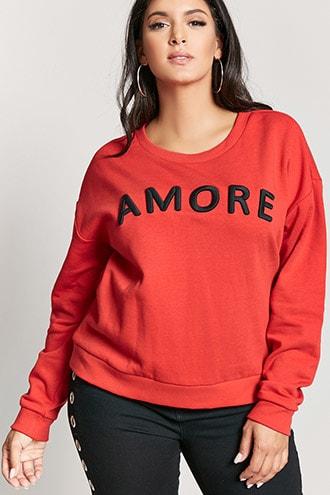 Forever21 Plus Size Amore Sweatshirt