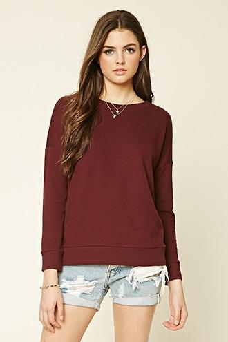 Forever21 Women's Lace-up Pullover