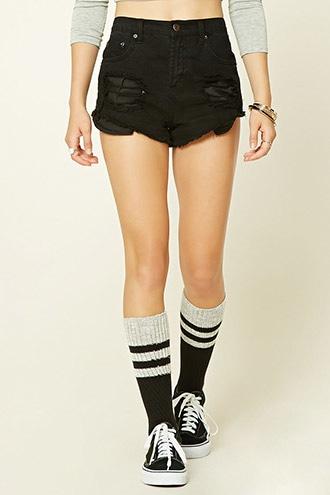 Forever21 Varsity Stripe Knee High Socks