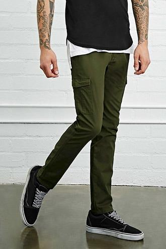 21 Men Men's  Slim-fit Cargo Pants