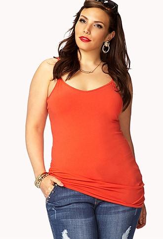 Forever21 Plus Size Longline V-neck Cami