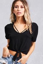 Forever21 Tie-front Strappy Tee