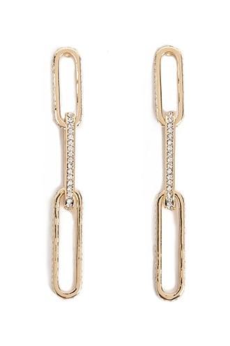Forever21 Anchor Chain Drop Earrings