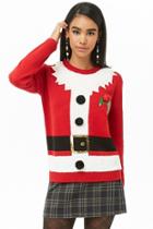 Forever21 Santa Suit Graphic Sweater