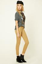 Forever21 Women's  Tan Mid-rise Skinny Jeans
