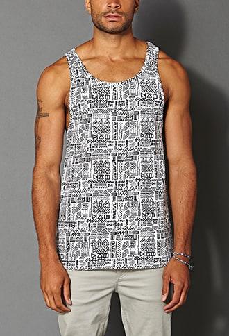 Forever21 Tribal Print Tank Top