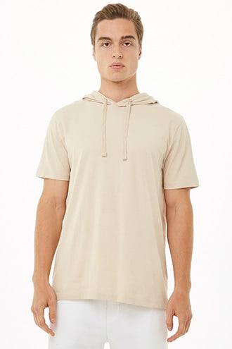 Forever21 Short-sleeve Hooded Top