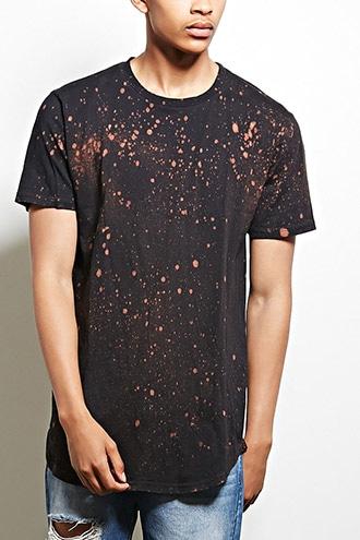 21 Men Men's  Entity Bleach Splatter Tee