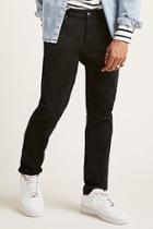 Forever21 Twill Woven Slim-fit Pants