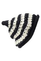 Forever21 Stripe Textured Fold-over Beanie