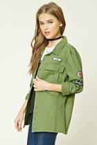 Forever21 Patch Graphic Cargo Jacket