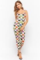 Forever21 Checkered Baroque Chain Print Jumpsuit