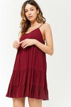 Forever21 Lace-up Tiered Dress