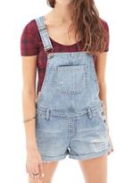 Forever21 Blue Jeans Babe Overall Shorts