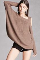 Forever21 Chunky Open-shoulder Top