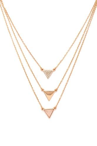 Forever21 Layered Triangle Necklace