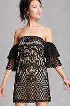 Forever21 Crochet Bell Sleeve Dress
