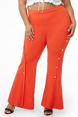 Forever21 Plus Size Embellished Flare Pants