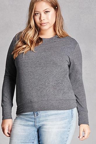 Forever21 Plus Size Marled Sweatshirt