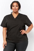 Forever21 Plus Size Chest Pocket V-neck Scrub Top