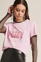 Forever21 Juicy By Juicy Couture Raw-cut Graphic Tee