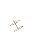 Forever21 Rhinestoned Cross Cutout Ring